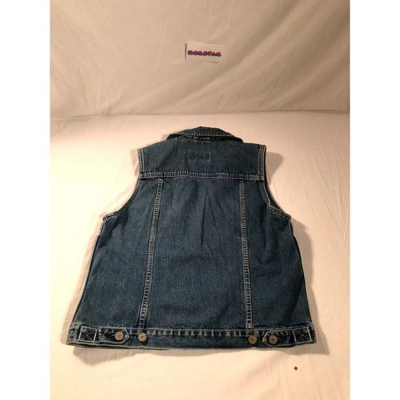 Eddie Bauer Denim Vest Womens sz Small Blue - Picture 4 of 5